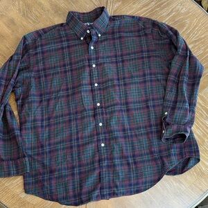 Vintage Ralph Lauren Multicolor Plaid Button-Down Shirt long sleeve